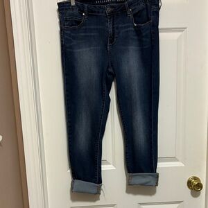 Articles Of Society Dark Blue Ankle Jeans